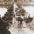 Egyptian troops cross a makeshift bridge over the Suez Canal in 1956 - source: Wikimedia Commons