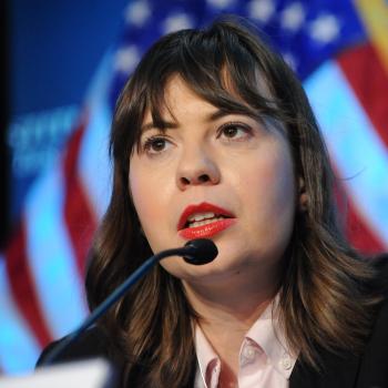 Anna Borshchevskaya addressing a Washington Institute conference