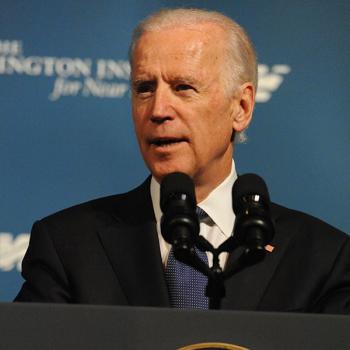Vice President Joseph R. Biden speaks at a 2015 Washington Institute conference.