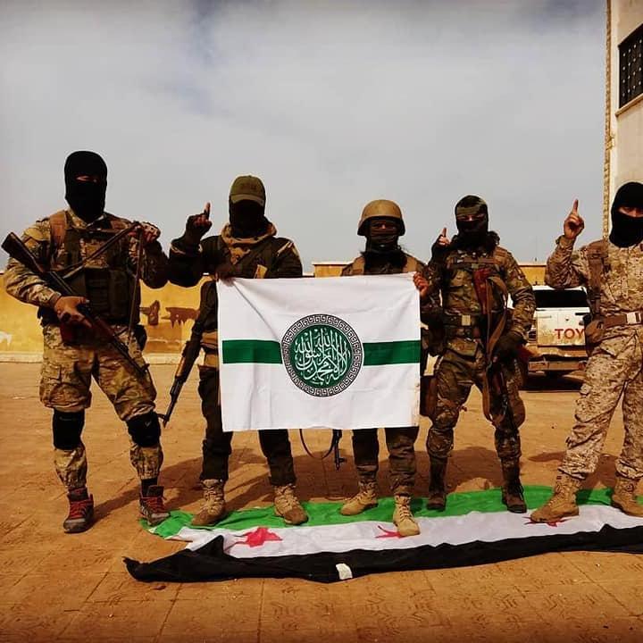 Hayat Tahrir al-Sham militia members in Syria