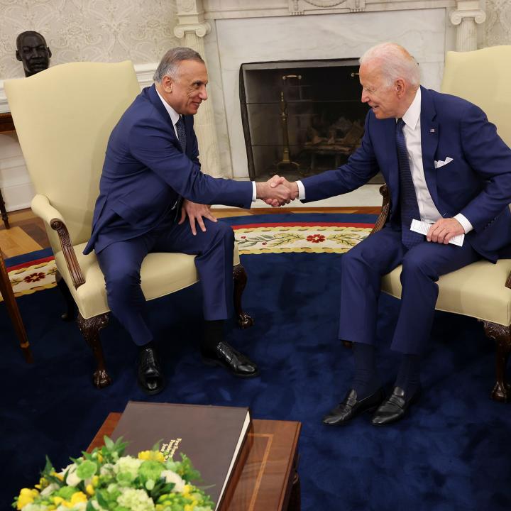 President Biden meets Iraqi Prime Minister Kadhimi at the White House