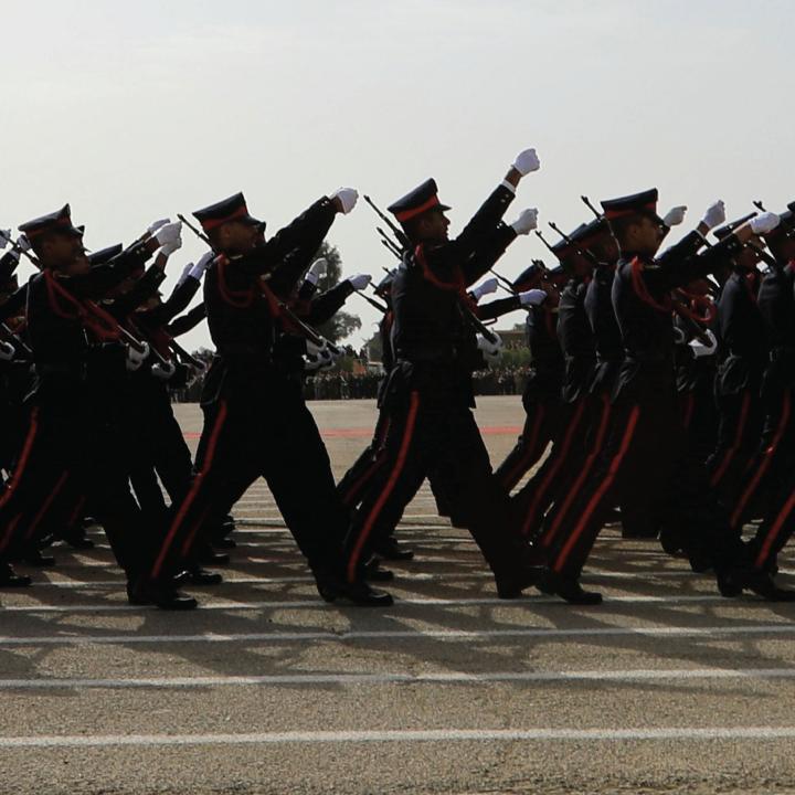Iraqi forces marching