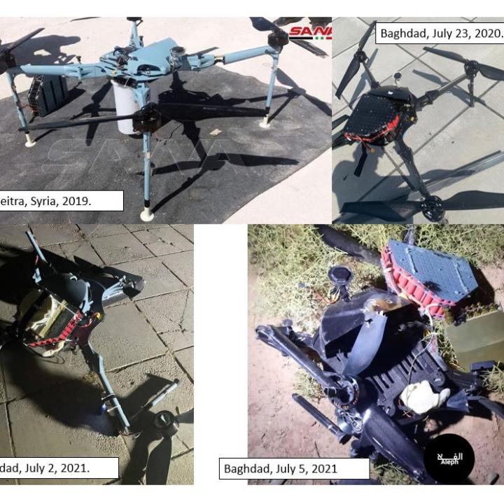 Quadcopters in Syria and Iraq, 2019-2021