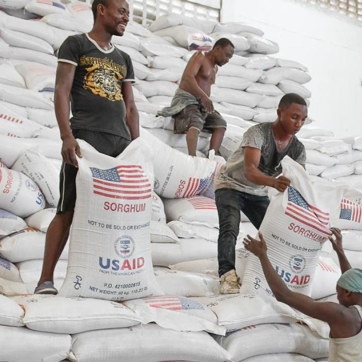 USAID food aid distribution in Kenya