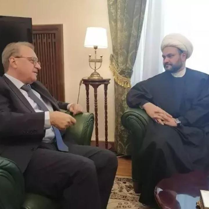 Akram Kaabi meets Russian Deputy Foreign Minister Bogdanov in Moscow in December 2022