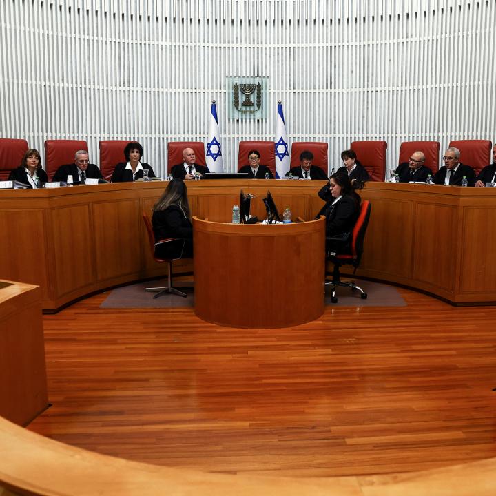 The Israeli Supreme Court in session - source: Reuters