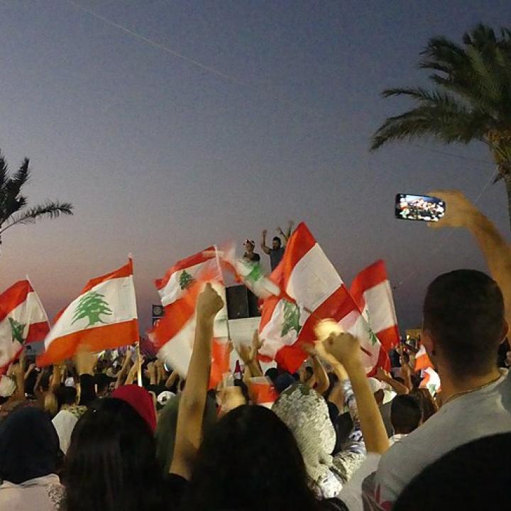 Lebanon Protest Flag