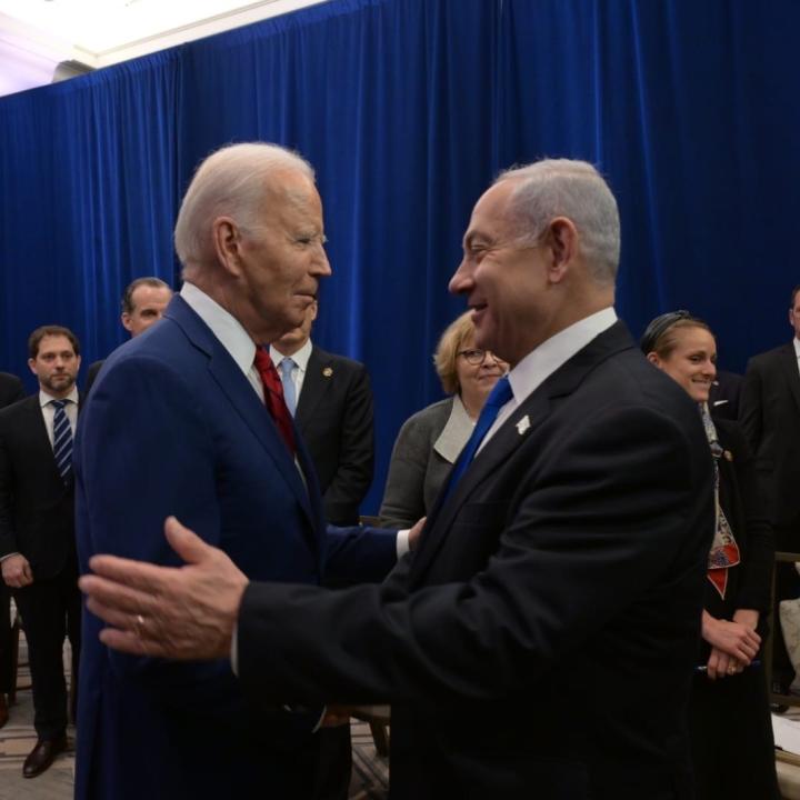 President Joe Biden and Prime Minister Binyamin Netanyahu meet at the United Nations in New York in September 2023 - source: Prime Minister's Office