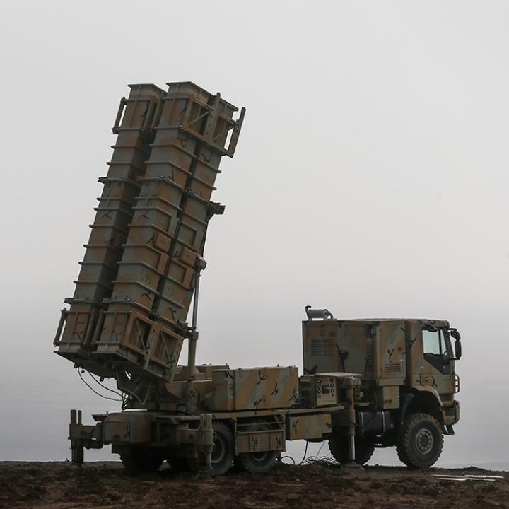 In Iranian Khordad-15 air-defense missile launcher - source: Wikimedia Commons