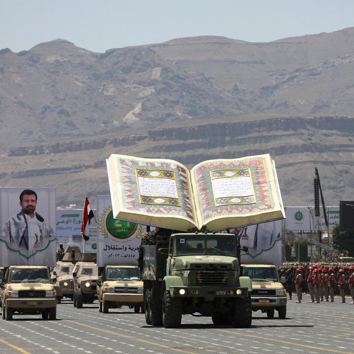 Houthis parade through Sanaa to mark anniversary of coup, September 2023