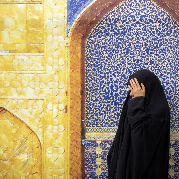 Iranian woman in Mehran, Iran