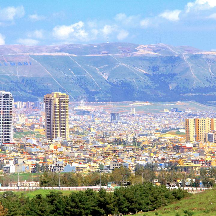 Goizha mountain and Sulaymaniyah