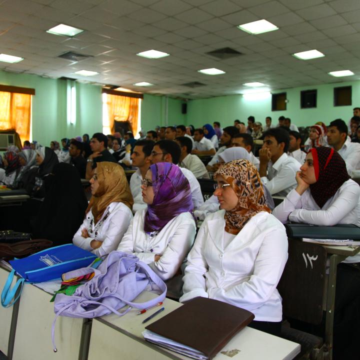Iraqi medical students at Basra University