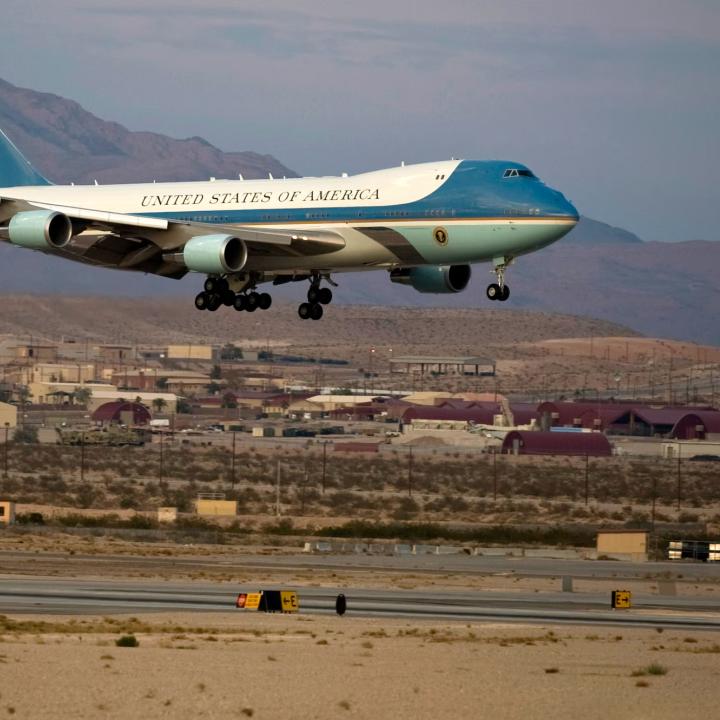 Air Force One landing - source: Department of Defense