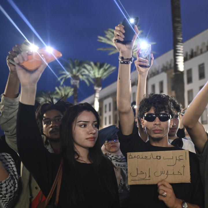 Moroccan youth protest in Rabat in 2025 - source: Reuters