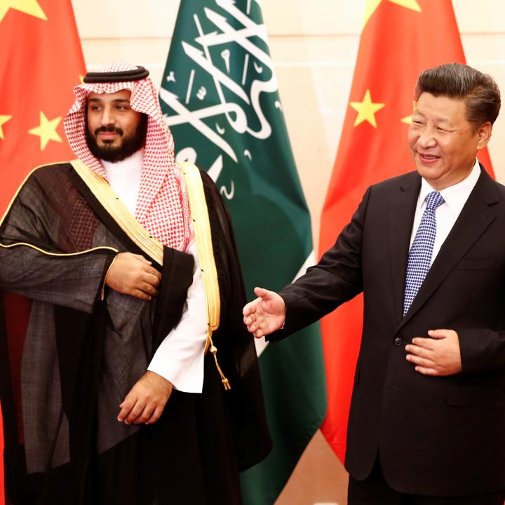 Saudi Deputy Crown Prince Mohammed bin Salman meets with Chinese President Xi in Beijing in 2019 - source: Reuters
