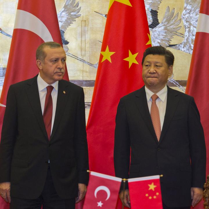 Presidents Erdogan of Turkey and Xi of China meet in Beijing - source: Reuters