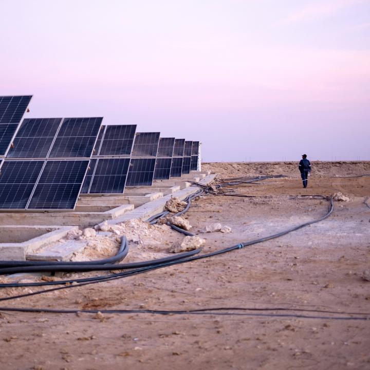 A solar field in Morocco - source: Reuters