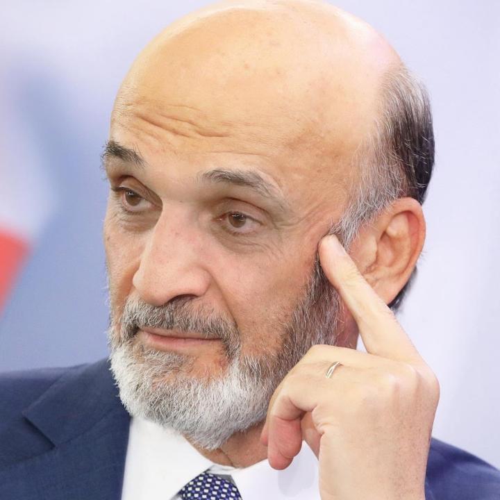 A photo of Lebanese politician Samir Geagea.