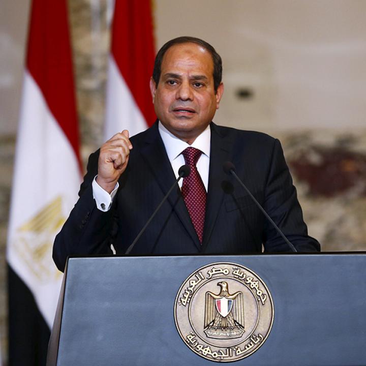 Egyptian president Sisi speaks