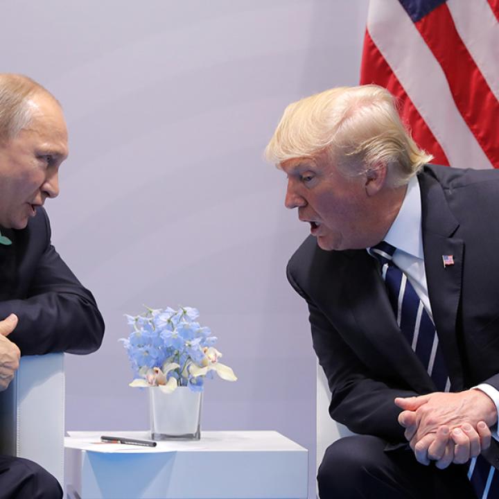 Trump in a Meeting with Putin