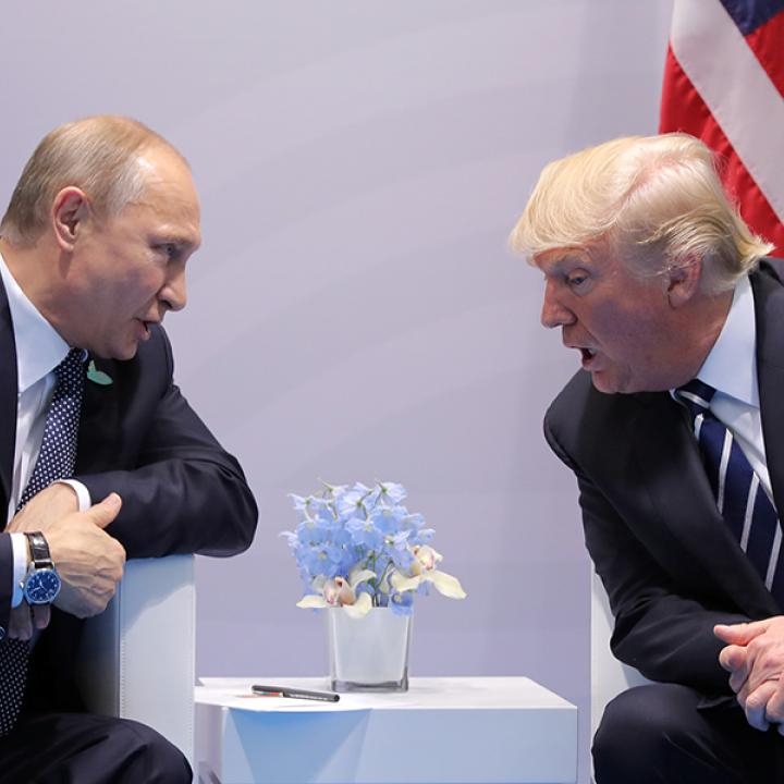 Trump in a Meeting with Putin