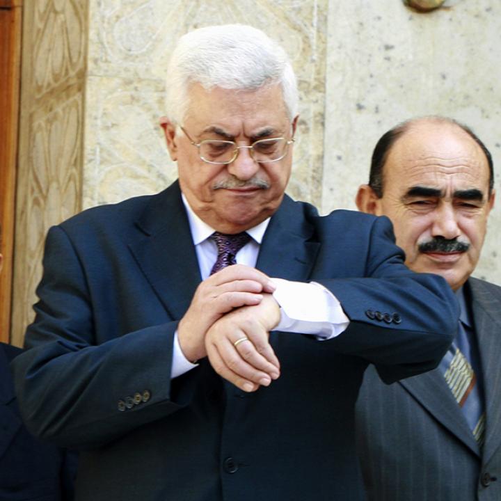 Mahmoud Abbas Checking His Watch