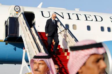 Vice President Joe Biden arrives in Saudi Arabia