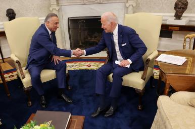 President Biden meets Iraqi Prime Minister Kadhimi at the White House