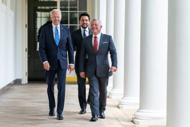 Biden, Jordan's King Abdullah, Crown Prince Hussein