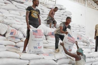 USAID food aid distribution in Kenya
