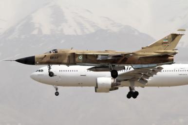 Iranian Air Force Su-24 landing