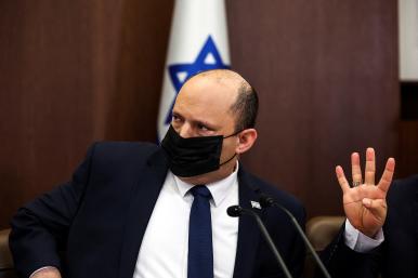 Israeli Prime Minister Naftali Bennett at a cabinet meeting in 2022 - source: Reuters