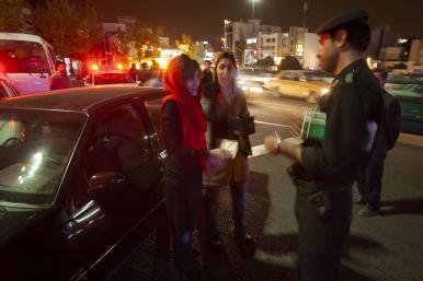 Iranian morality police confront women in Tehran - source: Reuters