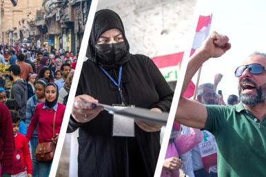 Women and protesters in Egypt, Iraq, Lebanon