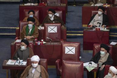 Clerics gather in a bi-annual meeting of Iran's Assembly of Experts - source: Reuters