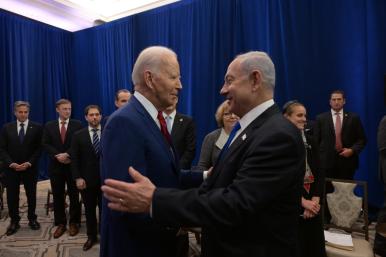 President Joe Biden and Prime Minister Binyamin Netanyahu meet at the United Nations in New York in September 2023 - source: Prime Minister's Office
