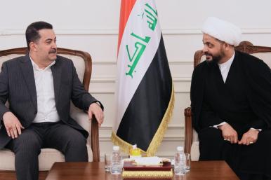 Mohammed Shia al-Sudani and Qais al-Khazali