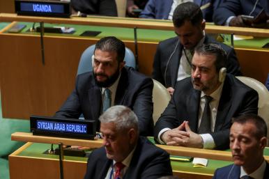 Syria's President Ahmed al-Sharaa attends the 80th United Nations General Assembly in 2025 - source: Reuters