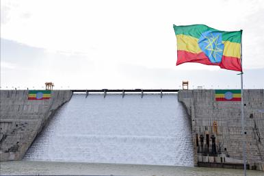 Photo of Ethiopia's Grand Renaissance Dam, September 2025.