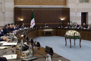 Syrian President Sharaa chairs a cabinet meeting in Damascus - source: Reuters