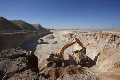 A phosphate mine in Morocco - source: Reuters