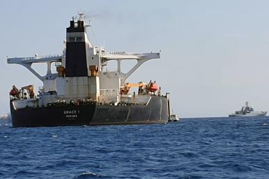 A Panamanian-flagged oil tanker in the Persian Gulf - source: Reuters