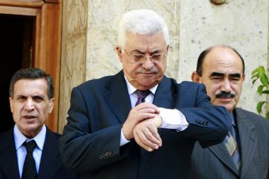 Mahmoud Abbas Checking His Watch