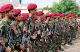 Yemeni rebel soldiers in Aden