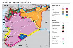 Map "Syria's Borders Are Under External Control"