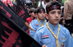 Syrian Shia youth training for military