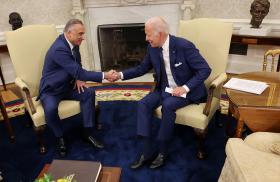 President Biden meets Iraqi Prime Minister Kadhimi at the White House