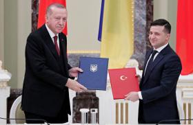 Turkish President Erdogan meets Ukrainian President Zelenskiy in Kyiv - source: Reuters