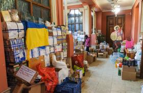 Humanitarian aid supplies in Lviv, Ukraine - Source: Reuters